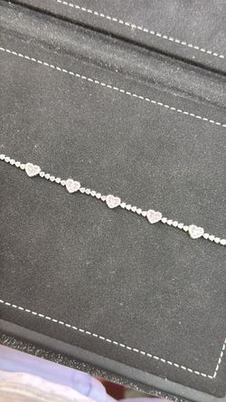 Heart bracelet Moissanite
