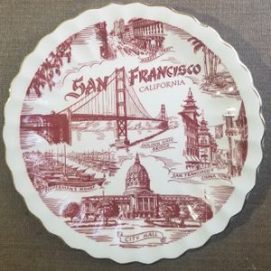 Photo San Francisco California Souvenir Collectible Plate