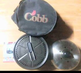 genuine Cobb grill smoker bbq barbecue with carry case and recipe book