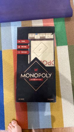 Monopoly grand edition wood frame - never used
