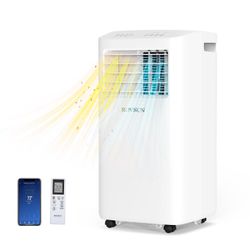 ROVSUN 10000 BTU 115V Portable Air Conditioner with Heat & Install Kit