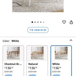 100% Solid Bamboo Wooden Rectangular  Dining Table 47” Free Shipping 