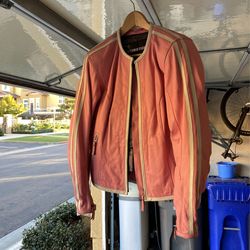 First gear Ladies Leather Motorcycle Jacket
