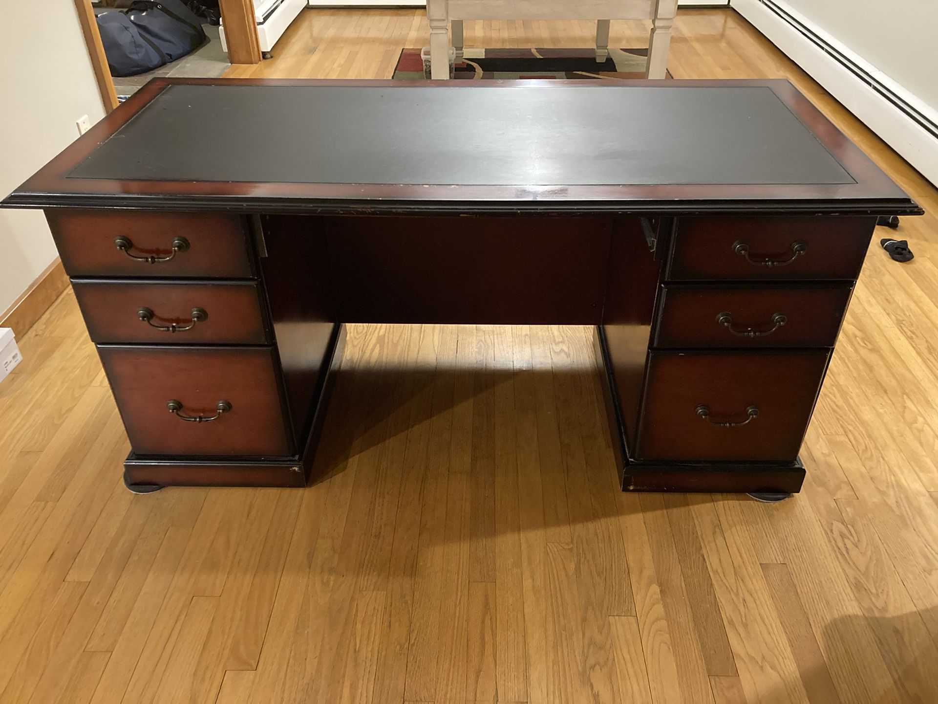 Office Desk  And 4 Drawer File Cabinet 