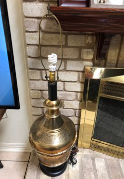 Vintage Big brass lamp from India