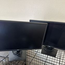 2 Dell computer monitors