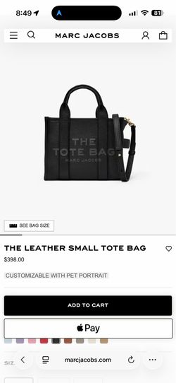 Marc Jacob’s small leather tote bag