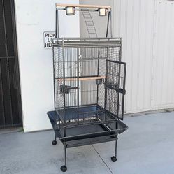 BRAND NEW $155 Large 68-inch Tall Bird Cage with Rolling Stand for Parrots Parakeets Cockatiel Lovebird