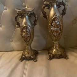 Gorgeous Antique Candle Sticks Holders 
