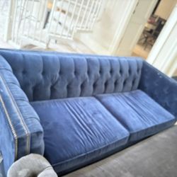 Mitchell Gold, Bob Williams Fiona Indigo Sofa With Sleeper