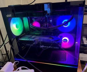 Rtx 5080 gaming pc and ROG Swift OLED PG27AQWP-W