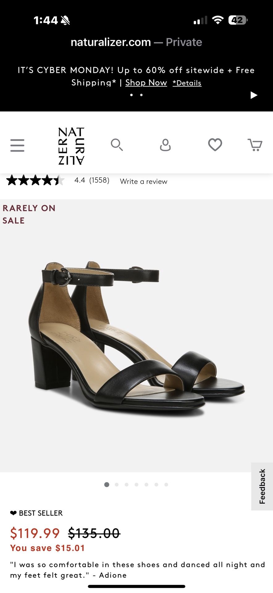 Naturalizer Heels Black