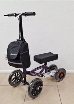 All Terrain Foldable Knee Scooter Walker, Disc Brake
