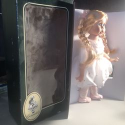 Vintage Collectible Geppeddo Porcelain Ballerina Doll 16” 