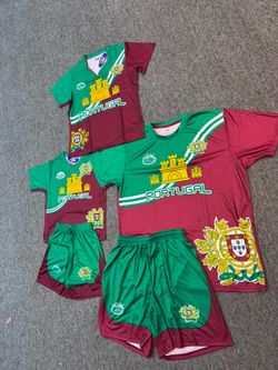 Playera y uniformes de niños y adultos de Portugal
