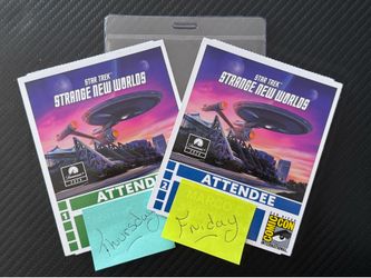2x San Diego Comic Con SDCC Badges (Male) For Thursday & Friday