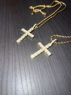 moissanite cross Pendant 