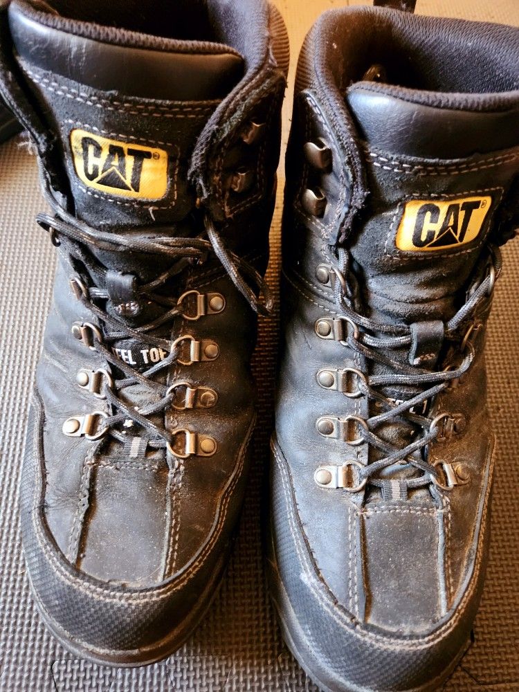 CAT Or Caterpillar Steel Toe Work Boots Size 12 Men's