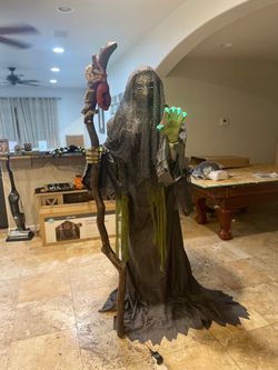 Halloween scary sea witch