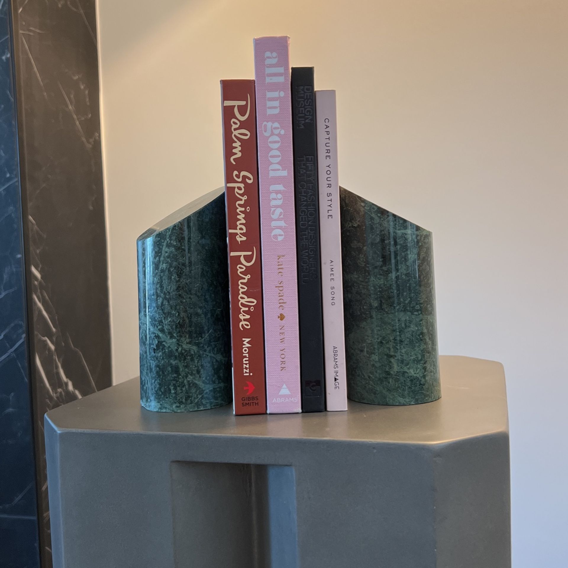 Vintage Marble Bookends