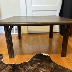 Vintage 70s Bamboo Coffee Table - boho tiki