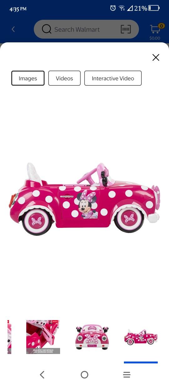 Minnie Mouse Electric Car