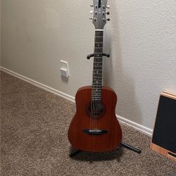 Luna Acoustic Guitar with Stand