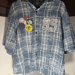 Print Graphic Collar T Shirt  