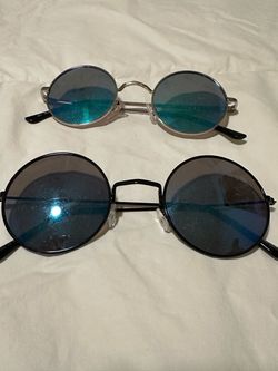 Round Lens Sunglasses – Set of 2