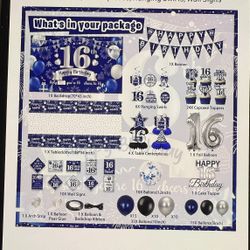 16 Birthday Decorations 