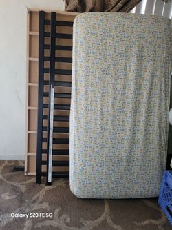 bed frame and mattress