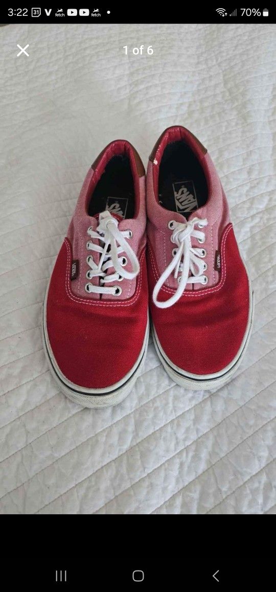 Vintage Vans 2 Tone Red