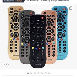 Philips Universal Remote Control for Samsung, Vizio, LG, Sony, Sharp, Roku, Apple TV, RCA, Panasonic, Smart TVs, Streaming Players, Blu-ray, DVD, 3-De