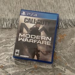 PS4 Call Of Duty Modern Warfare
