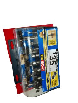 Ryobi A9fs14 Silver Tap & Die Set