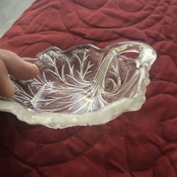 4 Peice CRYSTAL CANDY/DIP BOWLS