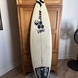 5’10” Al Merrick Channel Islands M4 Surfboard – Used by Rob Machado – Collectible