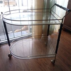 Very Nice Old Roll Away Cart