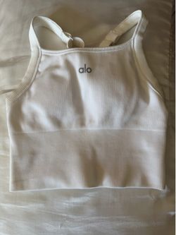 alo ribbed bra/top