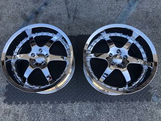 2 Rines cromados en venta