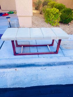 Upholstered Bench with Wood Frame