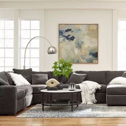 Radleyw 4-Pc. Fabric Chaise Sectional Sofa with Wedge Piece, Created for Macy's