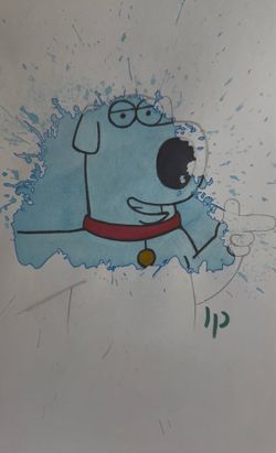 Family Guy Brian Griffin Splash Art