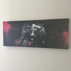 Benjamin Franklin And New York Bull Art Decor