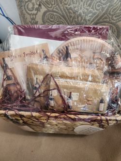 🍷 WINE Party Theme  Basket - New