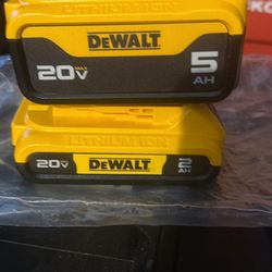 Dewalt 20v batteries both for $100