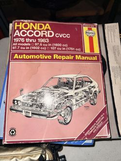Repair Book Honda Civic 1976-83