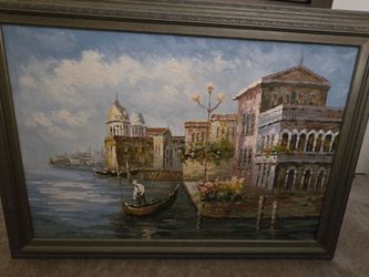 Acrylic Painting of Venice