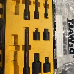  DEWALT - 3/8 in. and 1/2 in. Drive Impact Accessory Set (10-Piece) but missing 2 so only 8 pc $25 in n Lakeland 