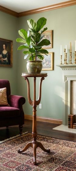 Vintage solid wood pedestal